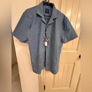 STEEL & JELLY men’s Blue Short Sleeve Button-Up Shirt size xl
